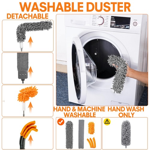 Dusters for Cleaning High Ceiling Fan, Microfiber Duster with Extension Pole ... - Bild 5 von 8