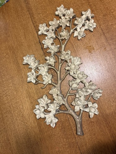 Vintage Syroco Floral Dogwood Wall Decor 4465 - Picture 1 of 4