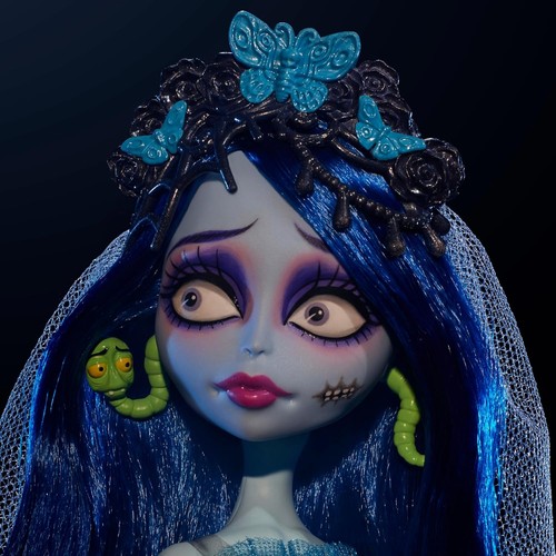 Monster High Tim Burton's Corpse Bride Emily Skullector Doll New IN HAND - Bild 6 von 7