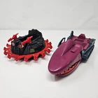 Vintage MOTU Masters of the Universe Roton & Land Shark Vehicle Lot of 2 (AS-IS)