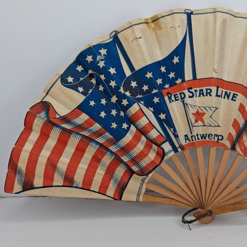 Red Star Line piroscafo VENTILATORE MANUALE Anversa Belgio 1900s America barca a vapore USA - Foto 3 di 24