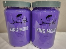 2 JOHNNY B GEL KING MODE STYLING GEL 32 OZ EACH PURPLE JAR MADE IN USA AUTHENTIC