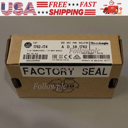 1762-IT4  New Sealed AB MicroLogix Themocouple/mV Module 1762IT4 US Free Tax - Picture 1 of 1