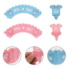  24 stücke Babyparty Party Geschlecht offenbaren Party Toppers und 24 stücke