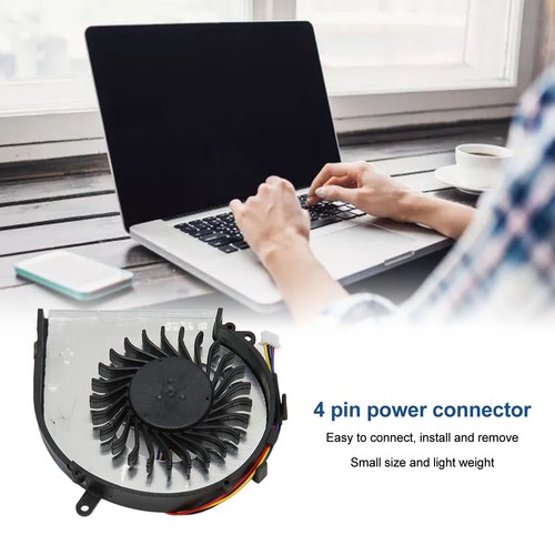 CPU Cooling Fan Cooling Fan 4 Pin Aluminum Alloy ABS Easy Replaceable Laptop NEW - Zdjęcie 2 z 12