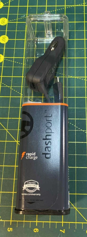 Encendedor de coche Ventev a cargador de coche USB-C 4 AMPERIOS puerto USB-A negro Foto 2 de 4
