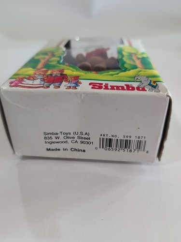 Vintage Simba Teddybär World One Mama Bär im roten Kleid & Baby Bär Neu im Karton - Bild 7 von 7