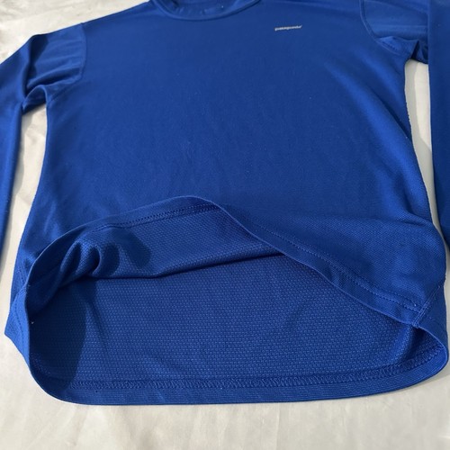 Patagonia Kids Sz 12 Blue Capilene Baselayer Crew Neck Long Sleeve Shirt - Picture 5 of 8