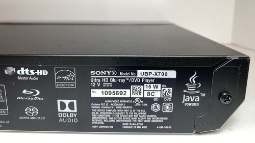 Sony UBP-X700M 4K Ultra HD Streaming Blu-ray Player *PLAYER ONLY* Tested Works - Picture 8 of 10