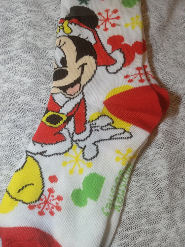 Disney Minnie CHRISTMAS Holiday Soft Socks 9-2.5 - Picture 2 of 2