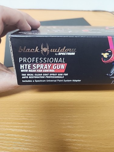 Black Widow By Spectrum BW-HTE-RF 70412 Professional HTE Spray Gun w/ 1.3mm Tip - Foto 4 di 6