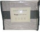 Laura Ashley Gray Queen Tencel Sheet Set Cooling Moisture  Wicking Breathable
