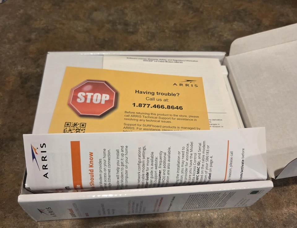 Arris Surfboard Cable Modem SB6183 (686Mbps Download, 16x4 Channels, High Speed) - Image 3 of 4