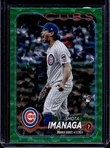 2024 Topps Update #US281 Shota Imanaga Green Crackle Foilboard #/499