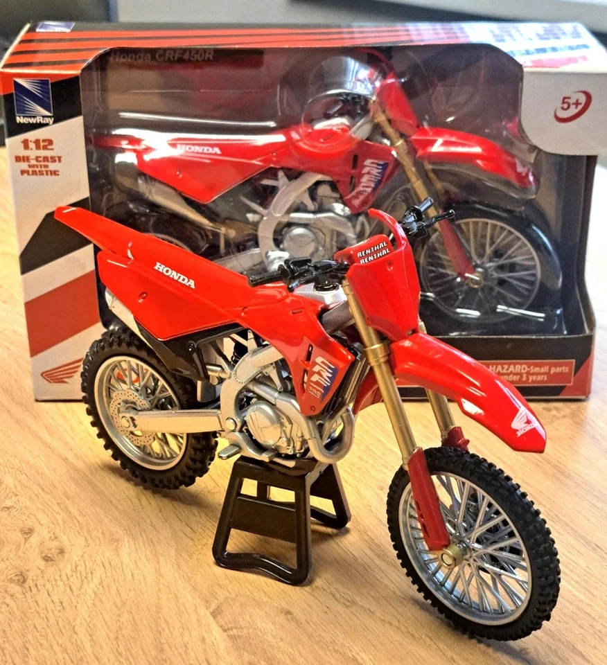New Honda CRF450 2026 Model Factory MX Motocross Bike NEW RAY 1:12 Toy - Image 2 of 4