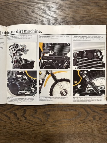 1978 Yamaha TT500 4-page brochure LIT-11118-09-00 - Picture 6 of 9