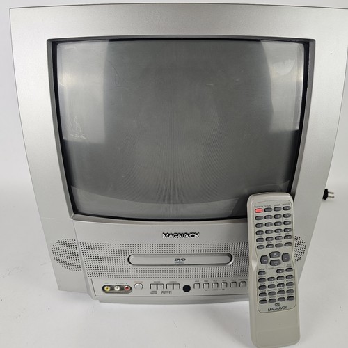 Magnavox 13” SDTV CRT MSD513F TV DVD Combo Retro Gaming A/V Tested “With Remote”