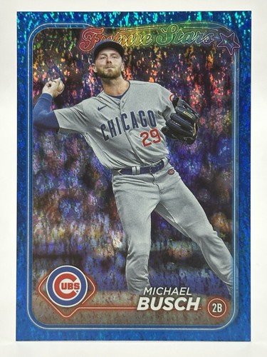 2024 Topps Series 2 Michael Busch Blue Future Stars Holofoil /999