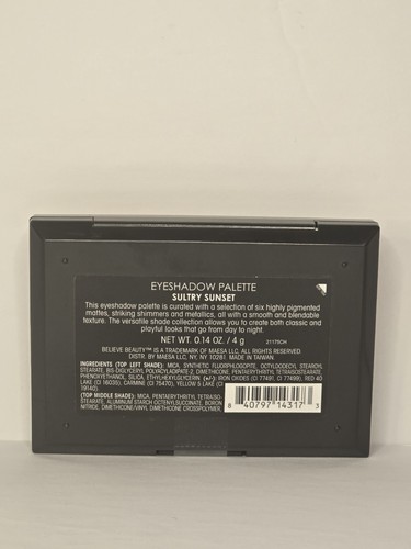 Believe Beauty Eyeshadow Paulette With 6 Different Shades - Picture 2 of 2
