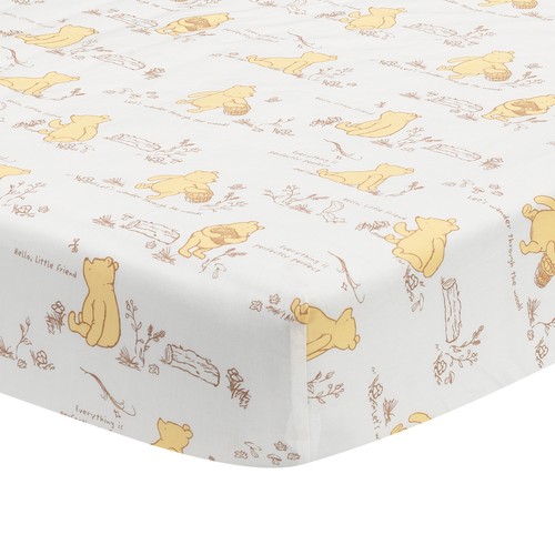 Lambs & Ivy Disney Baby Storytime Pooh 3-Piece Nursery Crib Bedding Set - Picture 4 of 9
