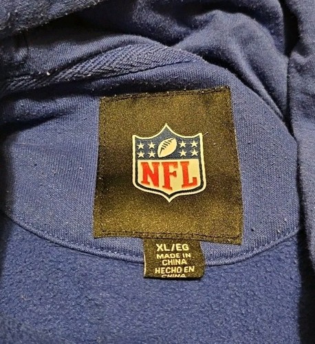 NFL Indianapolis Colts Hoodie Mens Size XL Embroidered Stitched Blue AFC VGC - Picture 8 of 8