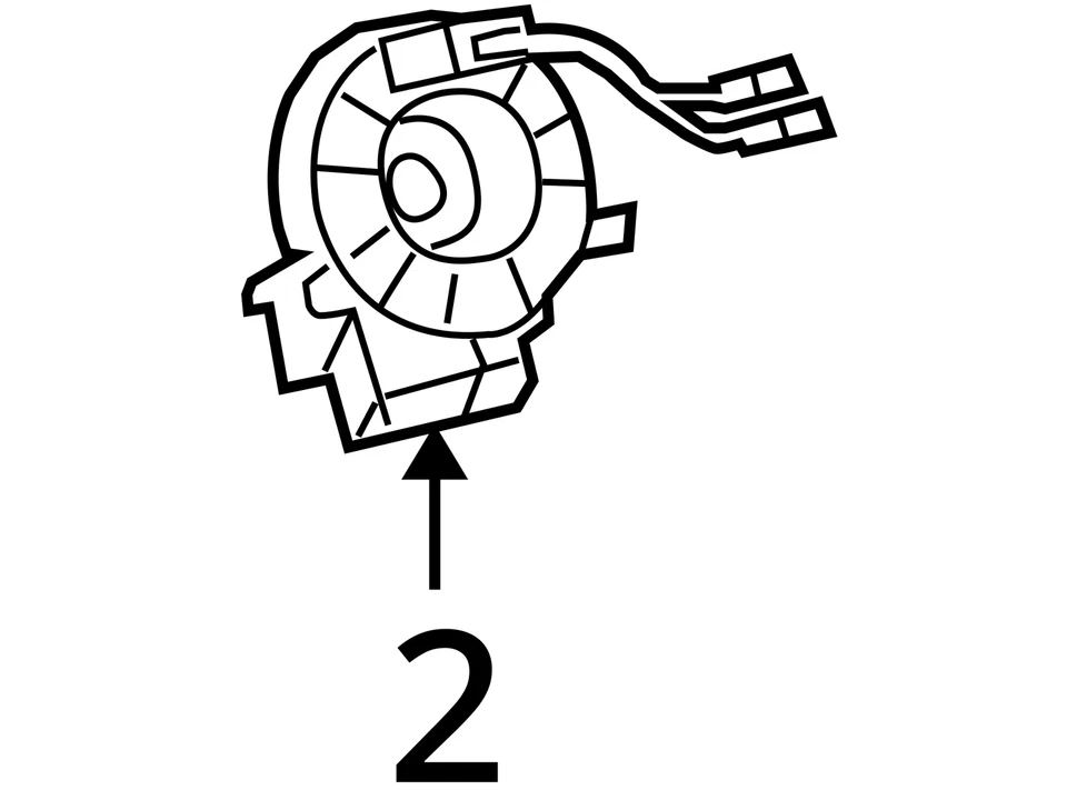 8430760030 Cable espiral resorte reloj genuino Toyota Lexus GX460 10-19 OEM Foto 3 de 3