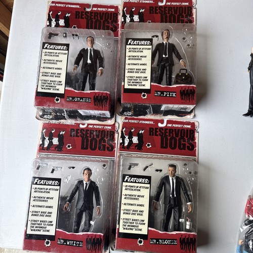 MEZCO Reservoir Dogs Mr. Orange, Mr. Blonde, Mr. White, Mr. Pink Lot Neu im Karton 2001 - Bild 1 von 14