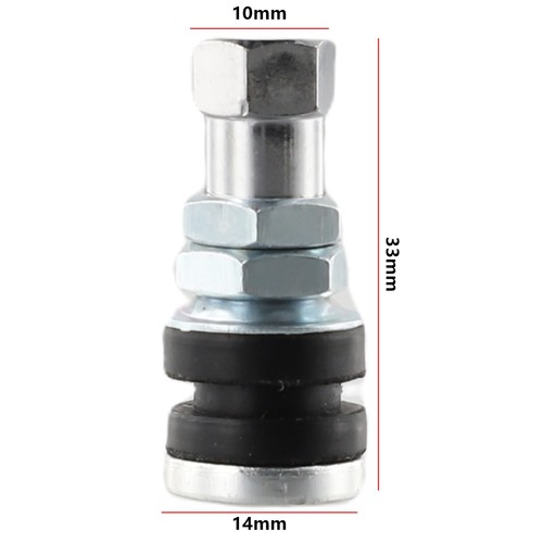Vacuum Tire Valve Stems Set of 2 Short Stems for Side by Sides and Trailers - Picture 5 of 12