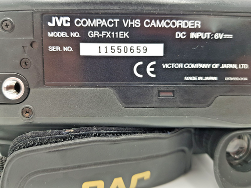 JVC GR-FX11 VHS-C PAL Compact VHS Camcorder Video Camera Vintage GR-FX11EK - Picture 15 of 24