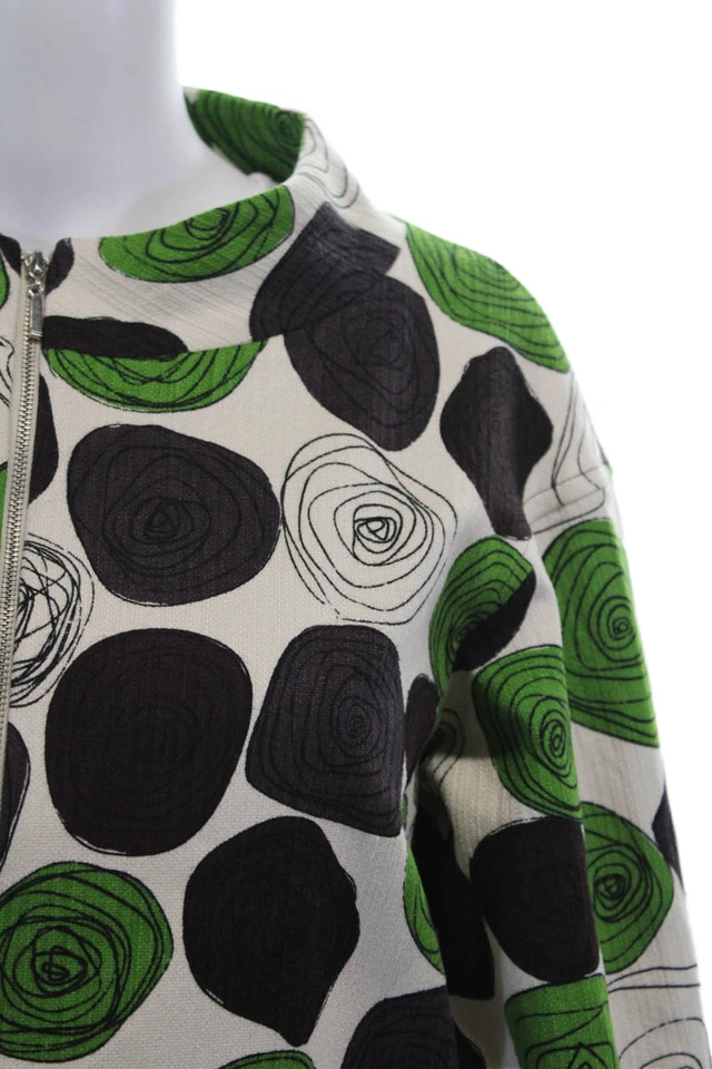 Chaqueta Elliott Lauren Mujer Beige Estampado Gráfico Manga 3/4 Cuello Redondo Talla 6 Foto 2 de 4