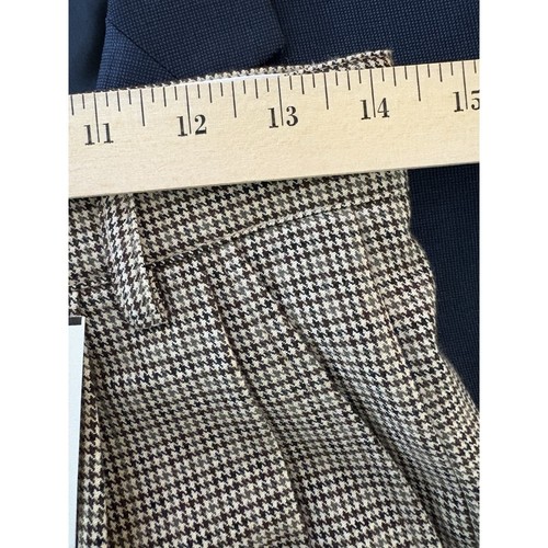 NWT $125 ASTR The Label Milani Wide Leg Pleated Pants S Houndstooth Classic Prep - Picture 8 of 15