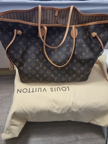 Louis Vuitton Neverfull GM Tote Brown Canvas Coated Monogram - Picture 1 of 17