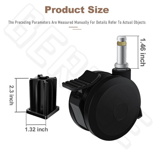 70360 Locking Caster with Insert for Weber Spirit Series 2009-2012, Genesis S... - Picture 2 of 7
