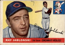 Ray Jablonski 1955 Topps #56 Cincinnati Redlegs