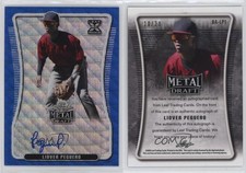2020 Leaf Metal Draft Blue Wave /20 Liover Peguero #BA-LP1 Auto