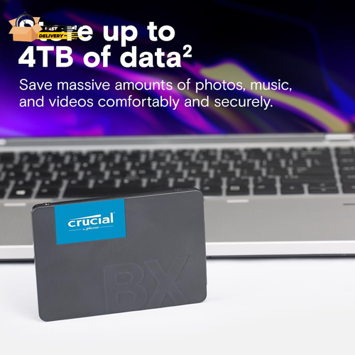 BX500 1TB 3D NAND SATA 2,5 pollici SSD interno, fino a 540Mb/S - CT1000BX500SSD1, - Foto 5 di 12