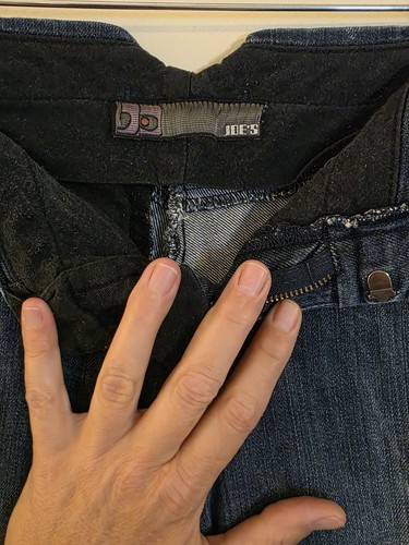 Joes Jeans Womens Size 28 Flare Dark Wash Blue Stretch Low Rise Y2K Jeans - Picture 2 of 8