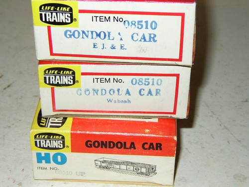 3 HO Life Like Gondola EJ&E 34079 Union Pacific 29500 Wabash 7226 08510 NEU Neu in OVP - Bild 2 von 3