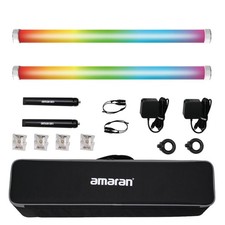 Aputure Amaran PT2c 2 Light Kit,Pixel Tube Light,8 RGBWW Pixels Tube LED,16W