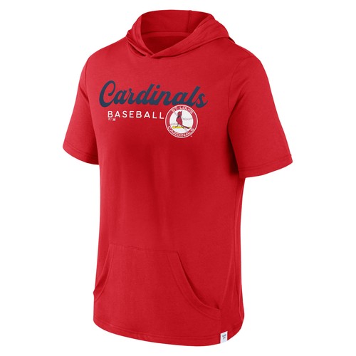 Men's Fanatics Red St. Louis Cardinals Offensive Strategy Short Sleeve Pullover - Imagen 2 de 3
