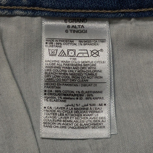 Old Navy O.G. High Rise Straight Leg Jeans 6 Long Split Raw Hem Button Fly NWT - Bild 9 von 11