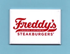 FREDDYS *2X3 FRIDGE MAGNET* RESTAURANT FAST FOOD HAMBURGER FROZEN CUSTARD CREAM