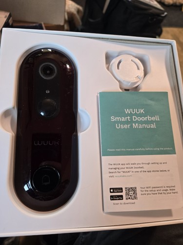 WUUK  Smart Doorbell  W0001 Easy Home Security New Open Box  - Picture 2 of 9