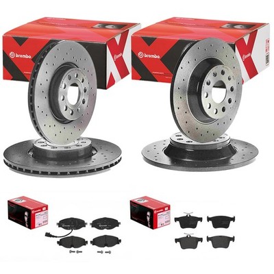 brembo SPORT BREMSENSET VORNE + HINTEN passend für SEAT TARRACO