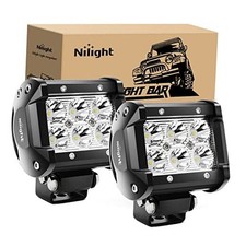 Led Pods 2Pcs 18W 1260LM Spot Off Road Lights Super Bright Driving Fog White