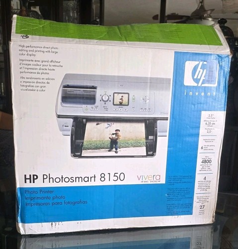 HP Photosmart 8150 Digital Photo Inkjet Printer with Ink accesories -New! - Picture 5 of 7