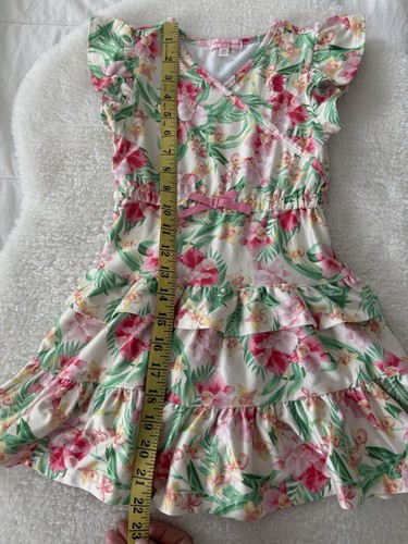 Tommy Bahama Floral Dress with Ruffle Sleeves 4 y.o - Picture 10 of 10