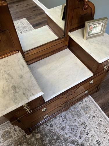 Victorian Eastlake Drop Well Dresser - Picture 2 of 7