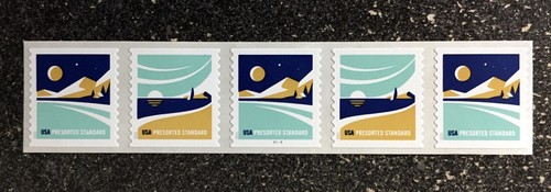 2025USA 5958-5959 10c American Vistas Presorted Standard  PNC Plate Strip 5 Mint - Picture 1 of 2