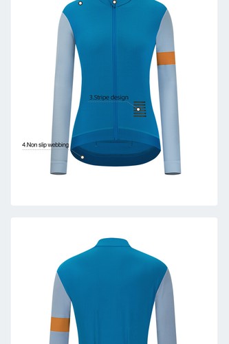 Women Cycling Thermal Fleece Jersey Winter Long Sleeve Bike Shirt Racing Clothes - Picture 9 of 77